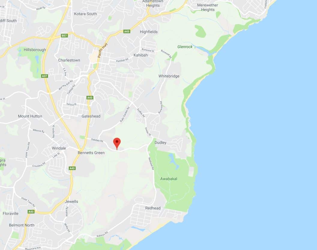 Oakdale Road in Newcastle