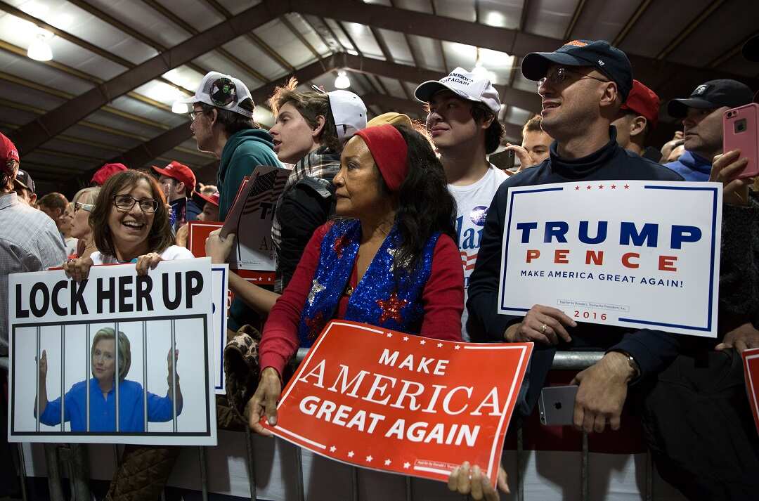 Supporters At Trump Campaign Rally