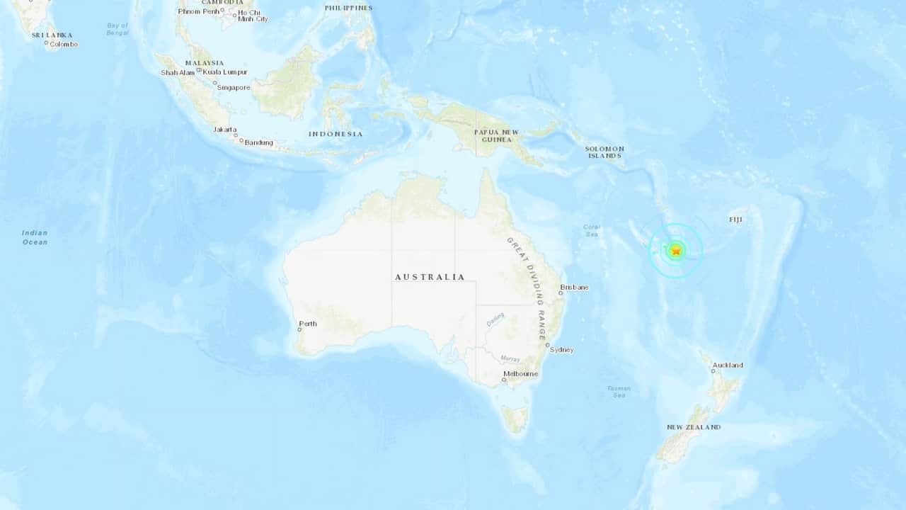 A map of the earthquake's location.