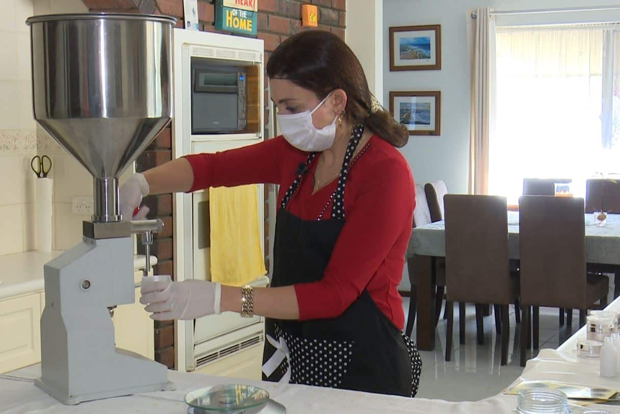 Marina still makes most products by hand in her home kitchen 