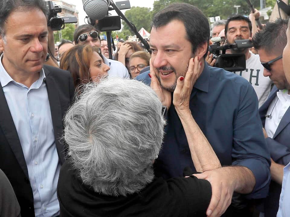 The far-right League leader Matteo Salvini.
