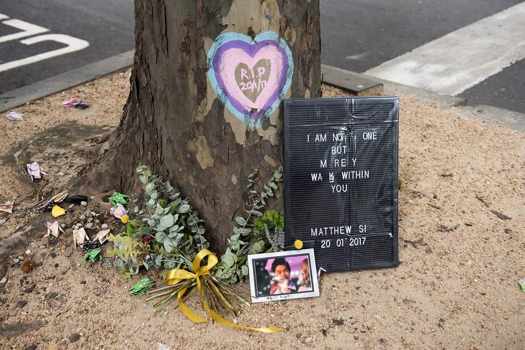 A tribute to one of the victims of the Bourke Street Mall attack on the one year anniversary.