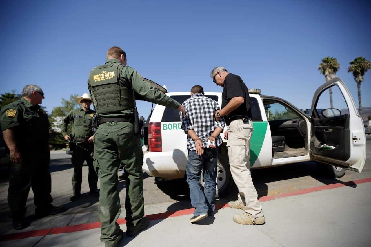 Migrants arrested at US border