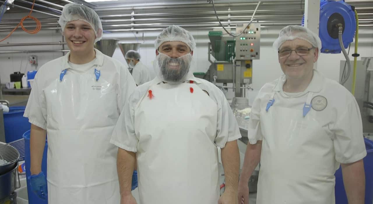 Three generations of Vannella Cheese: Rosario, Giuseppe and Vito