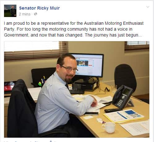 Senator Ricky Muir