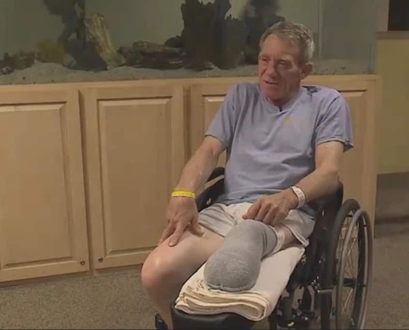 Nebraskan man Kurt Kaser said he forgot he had removed a safety screen covering an auger's hopper, and got his foot trapped inside. 