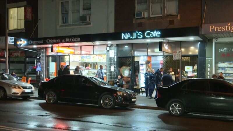 Police were called to Naji's Cafe in Arncliffe just before 7pm on Monday.