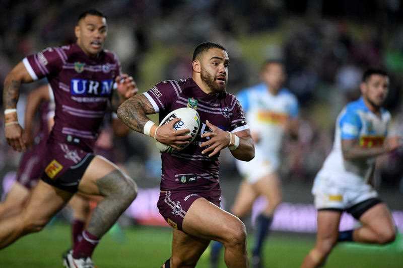 Walker in action for Manly. 