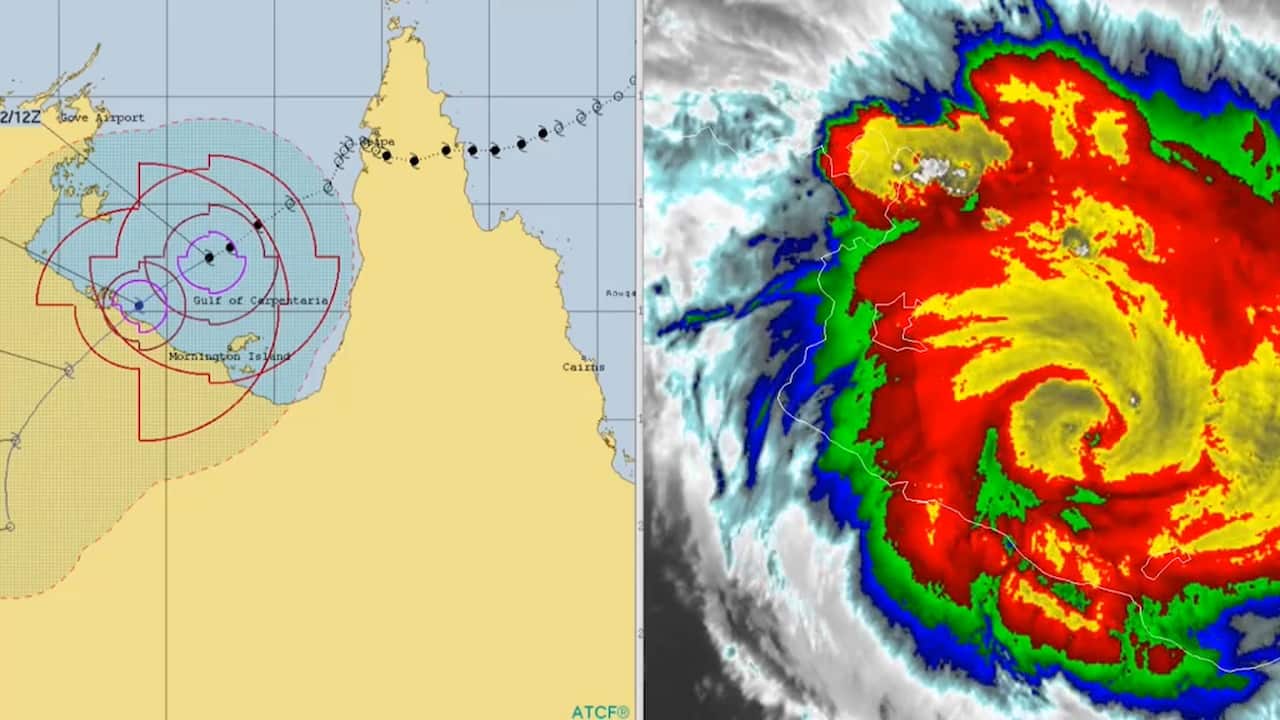 More than 2000 people had been evacuated from communities under threat from the cyclone.