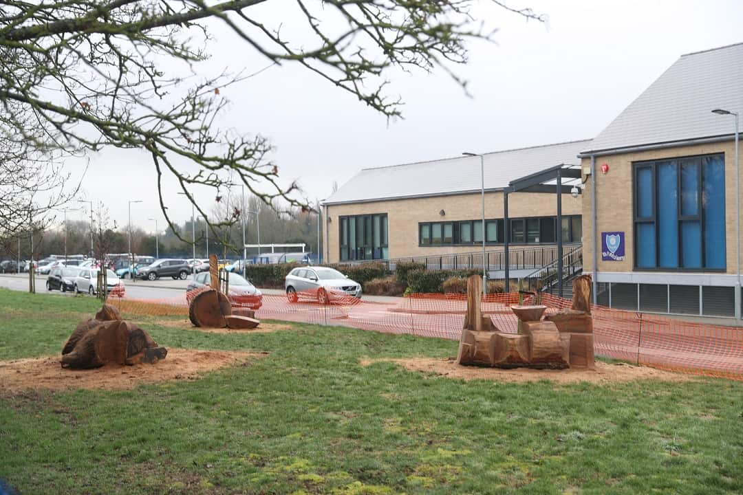 Oldfield Primary School where convicted sex offender Rolf Harris waved at pupils.