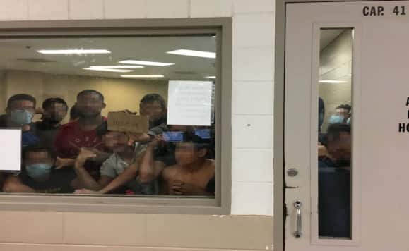 Eighty-eight adult males held in a cell with a maximum capacity of 41.