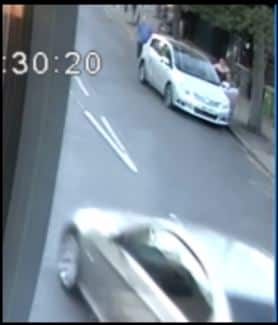 CCTV still of the car.