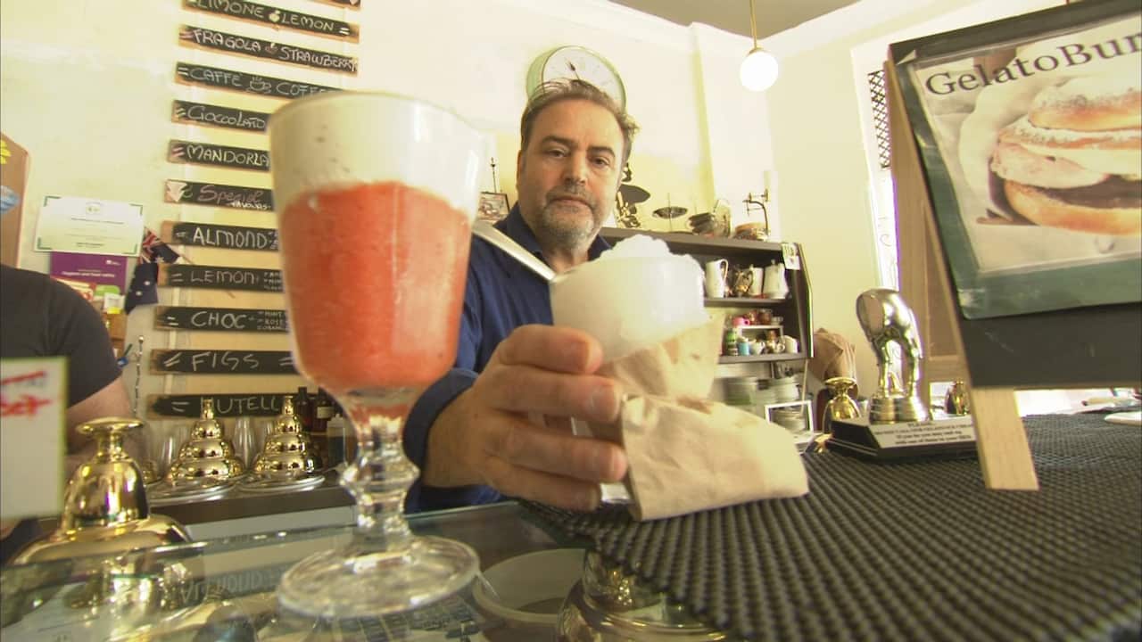 Along with his gelato cafe, politics, is another thread connecting Luigi Del Luca to his homeland.