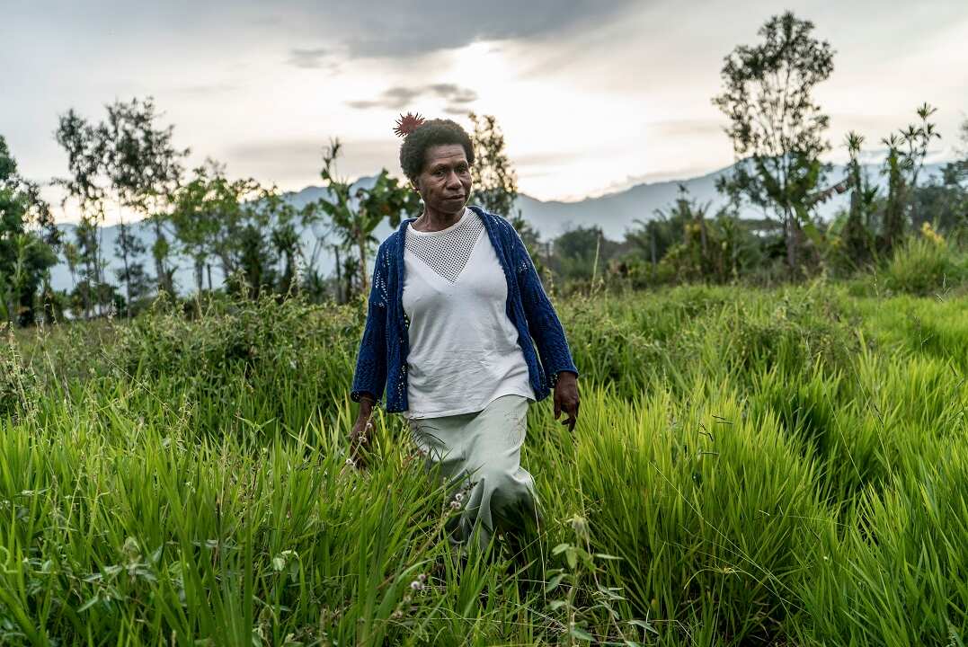 Angela Kaupa, who runs a makeshift women's shelter on the outskirts of Goroka, Papua New Guinea.