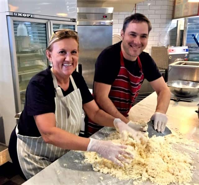 Staff at Bianco Kitchen make fresh gnocci.