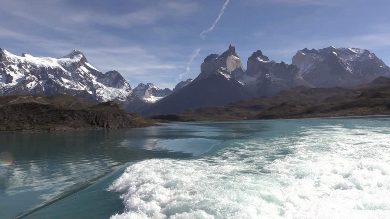 Chile, Patagonia, glacier ice melt