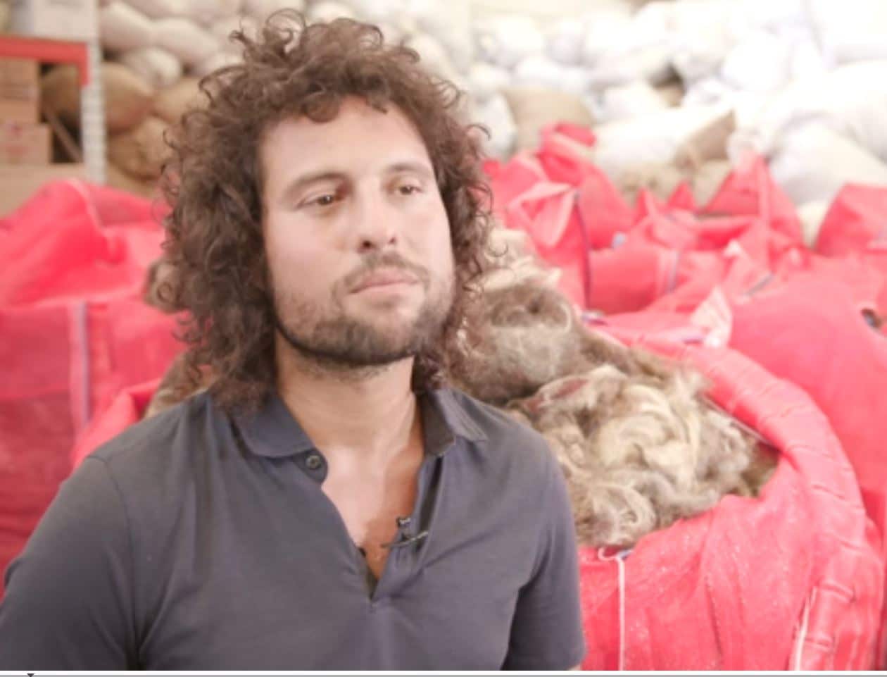 Former hairdresser Paul Frasca recycles salon waste.