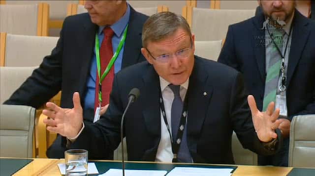 The Director-General of ASIS, Paul Symon, appears before parliamentarians