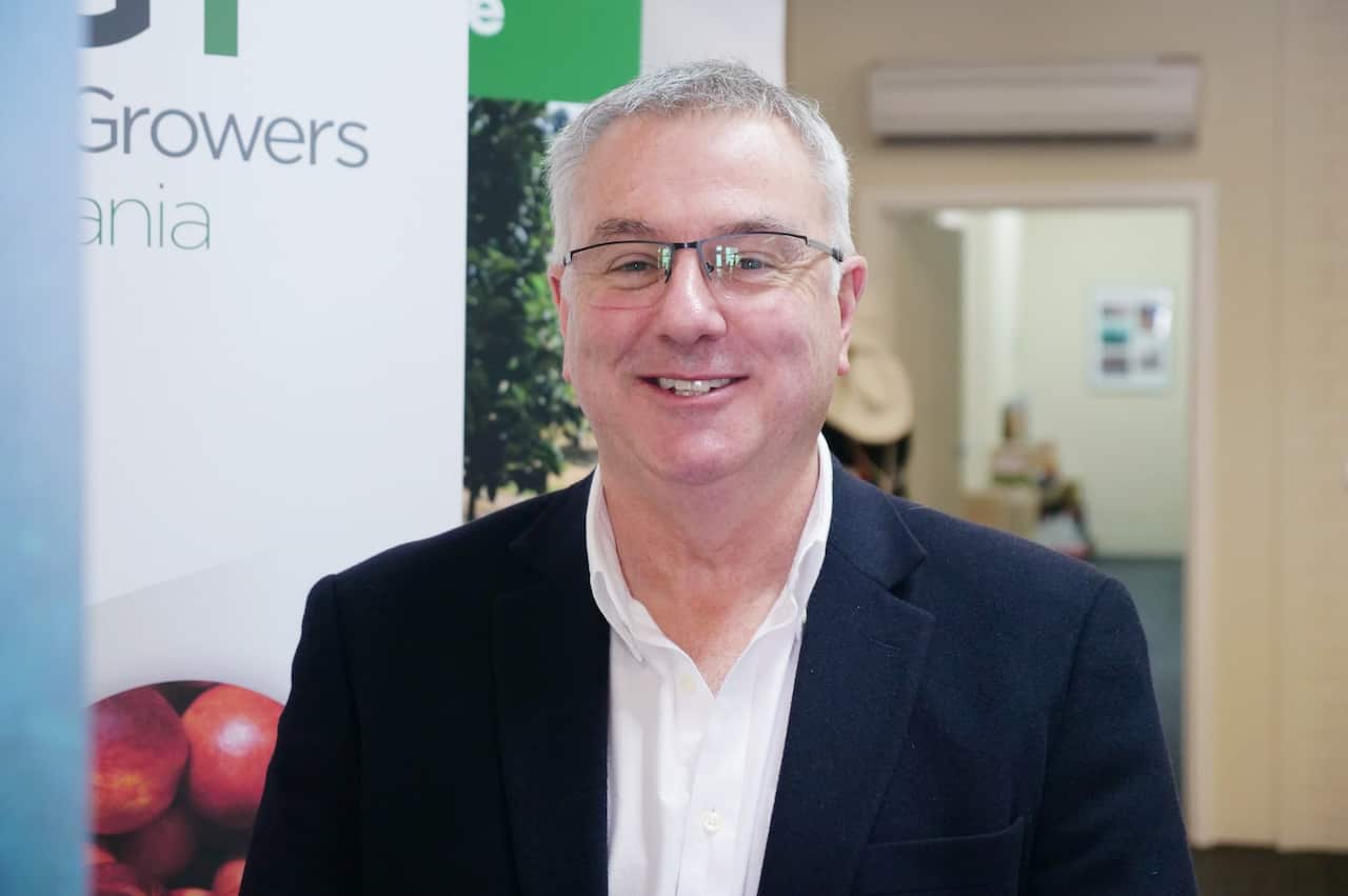 Peter Cornish is the CEO of Fruit Growers Tasmania.