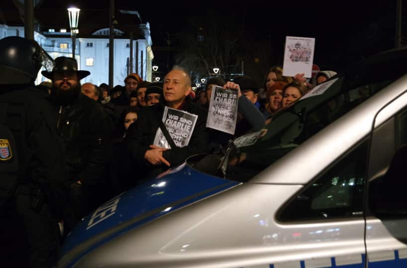 Pegida and anti-Pegida rallies
