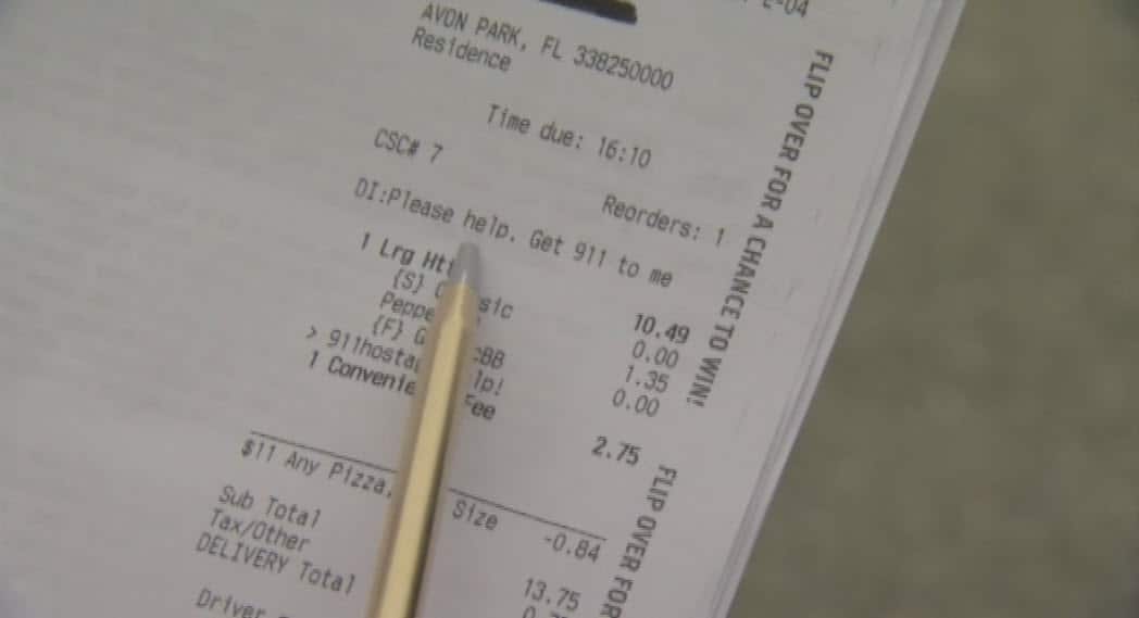 Woman held hostage calls Pizza Hut for help