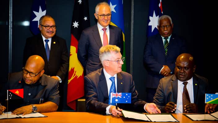 Officials sign a memorandum of understanding, paving the way for the undersea internet cable.