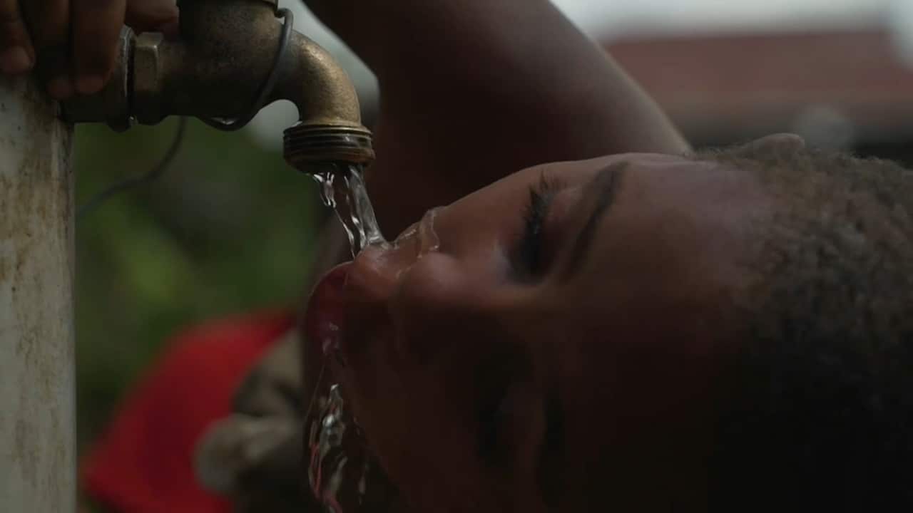 Clean water taps have been installed in some villages following the earthquake