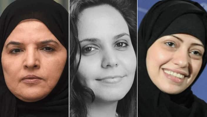 Detained ... Aziza Al Yousef, Eman Al Nafjan and Samar Badawi 