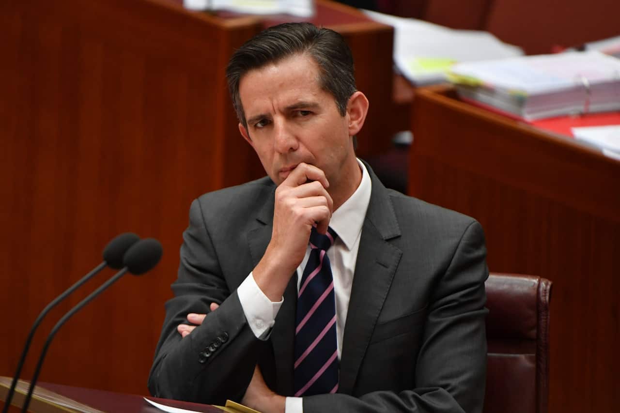 Leader of the Government in the Senate Simon Birmingham