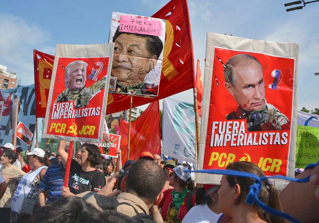 Protesters against the Group of 20 summit in this year's host city of Buenos Aires.