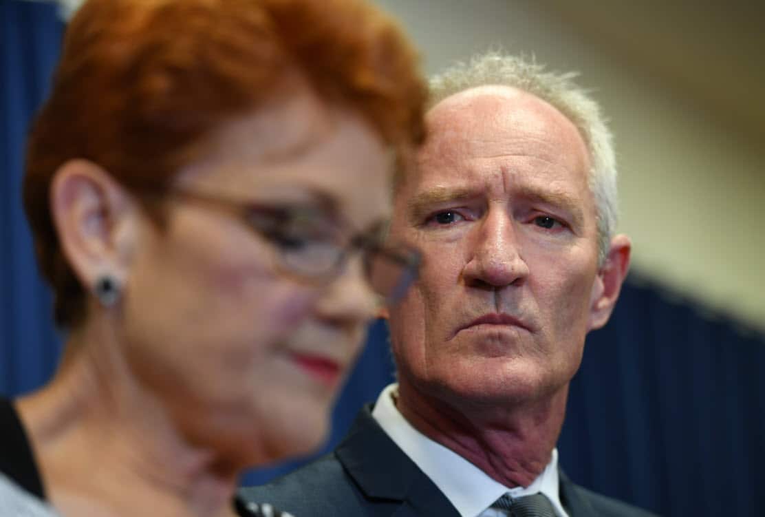One Nation leader Pauline Hanson held a press conference on Tuesday morning.