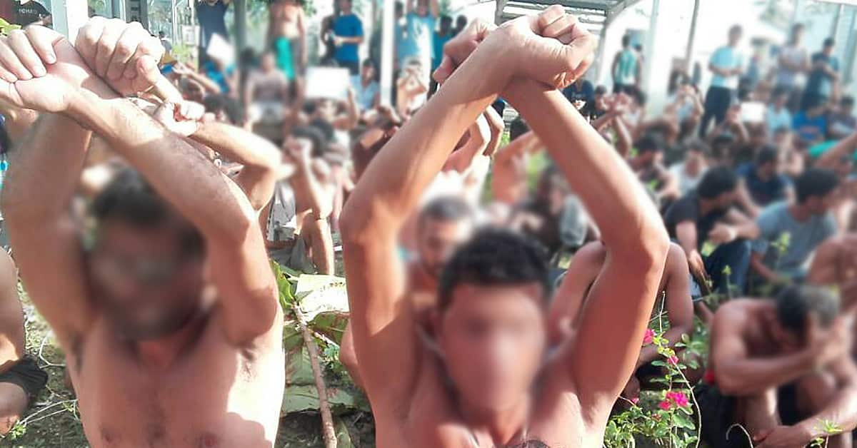 A protest on Manus Island.