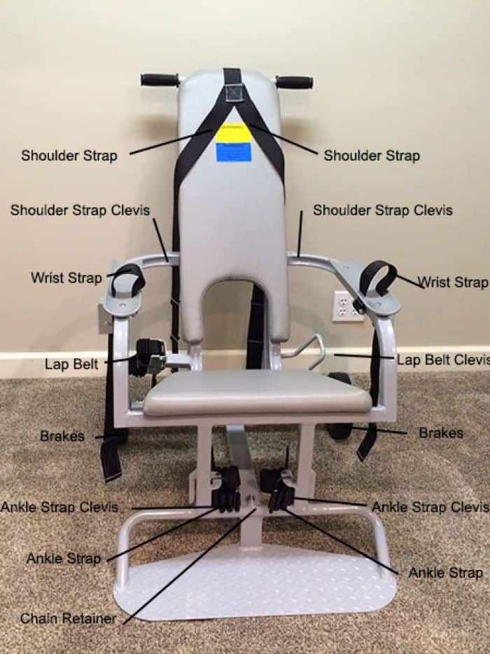 Mechanical restraint chair