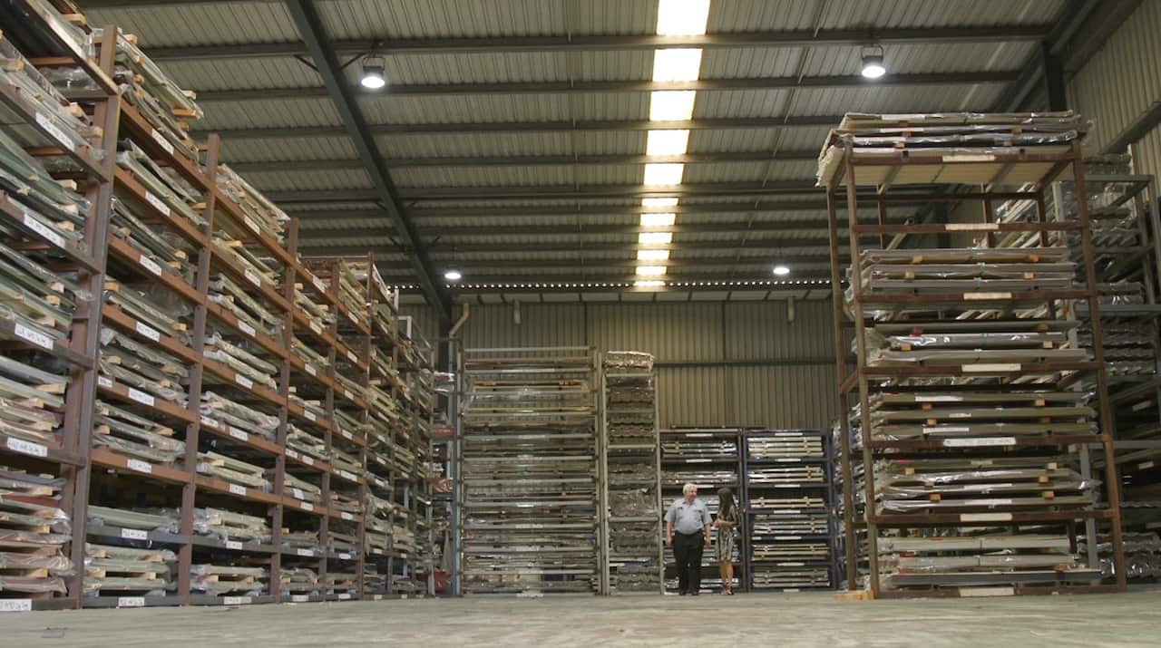 Ron Mann in his factory in western Sydney.