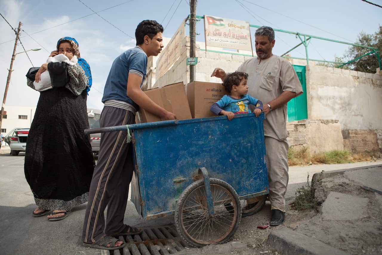 Syrian refugees in Jordan Oct 2015 Act for Peace