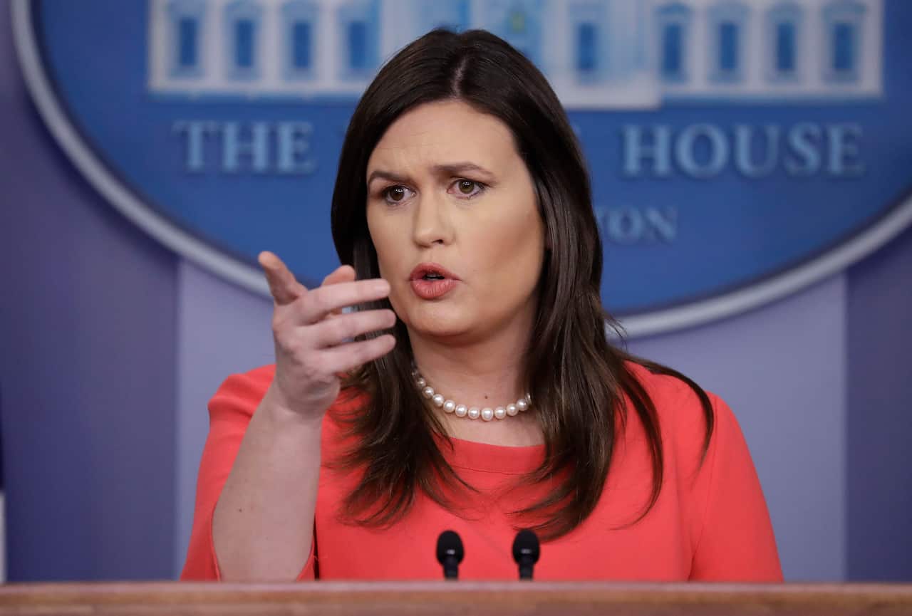 Outgoing White House press secretary Sarah Sanders.