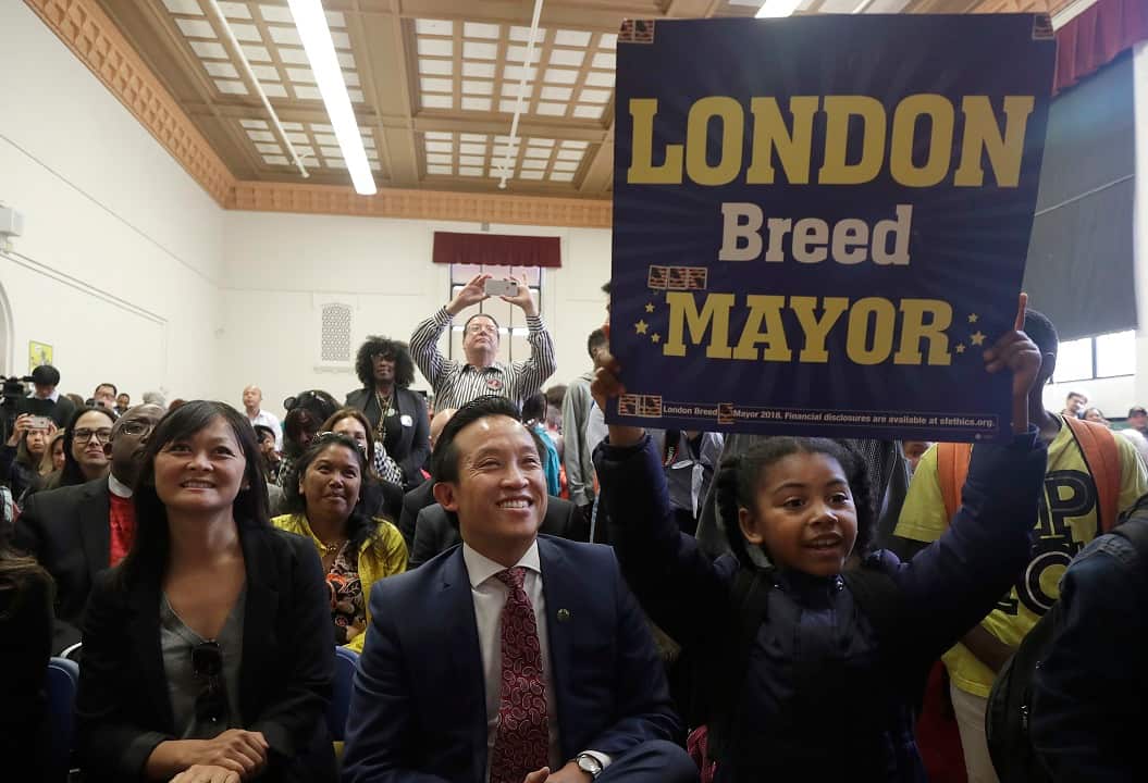 London Breeds supporters include California State Assembly Member David Chiu, bottom centre, and Assessor Carmen Chu, bottom left.