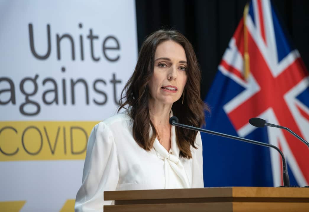 Prime Minister Jacinda Ardern speaks during a post-Cabinet media conference.