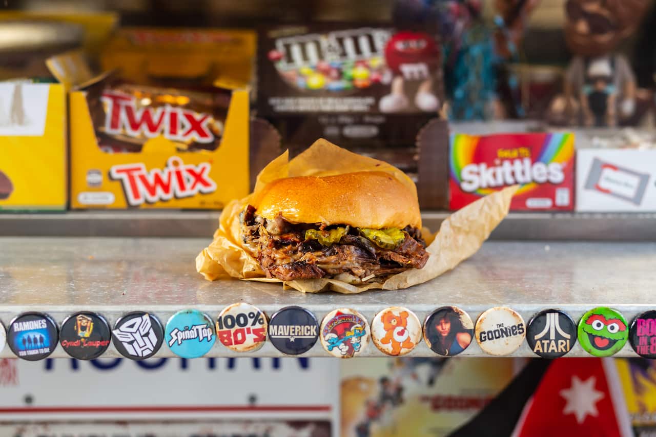 LemonRose's signature dish: the WTF kebab burger.