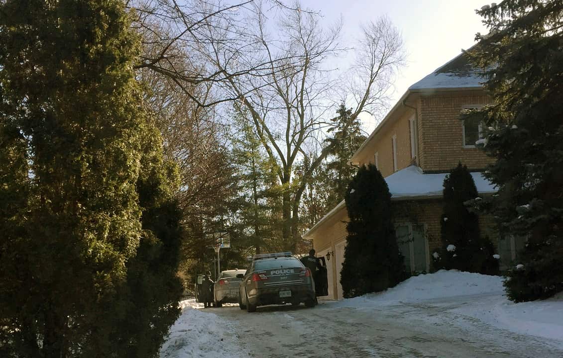 The home of billionaire Barry Sherman and his wife Honey in Toronto, Canada. 