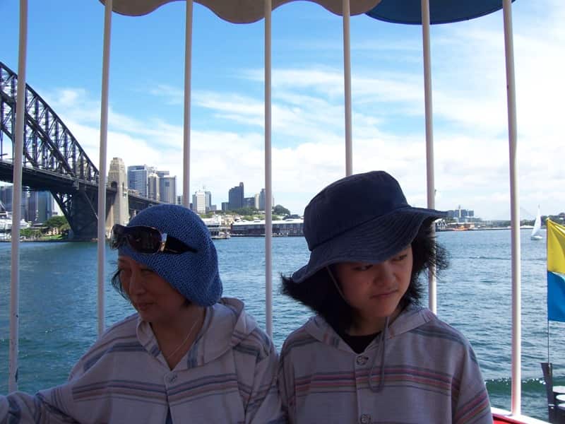 Shoko (right) at Luna Park.