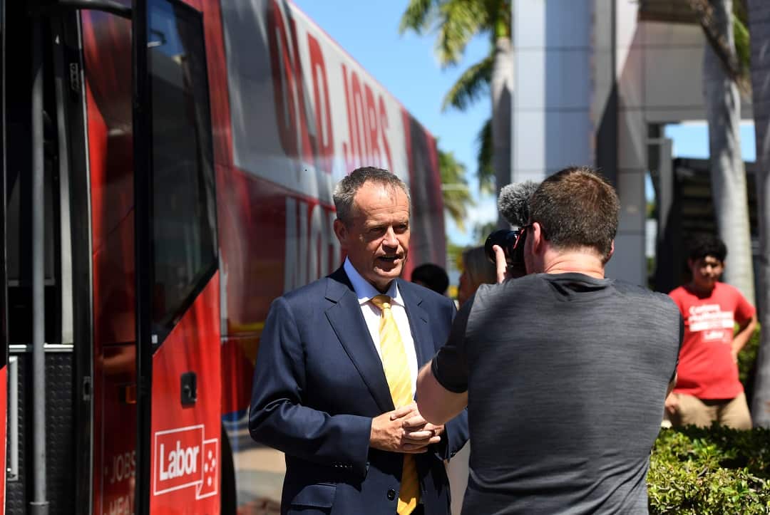 Federal opposition leader Bill Shorten is campaigning in Queensland this weekend.