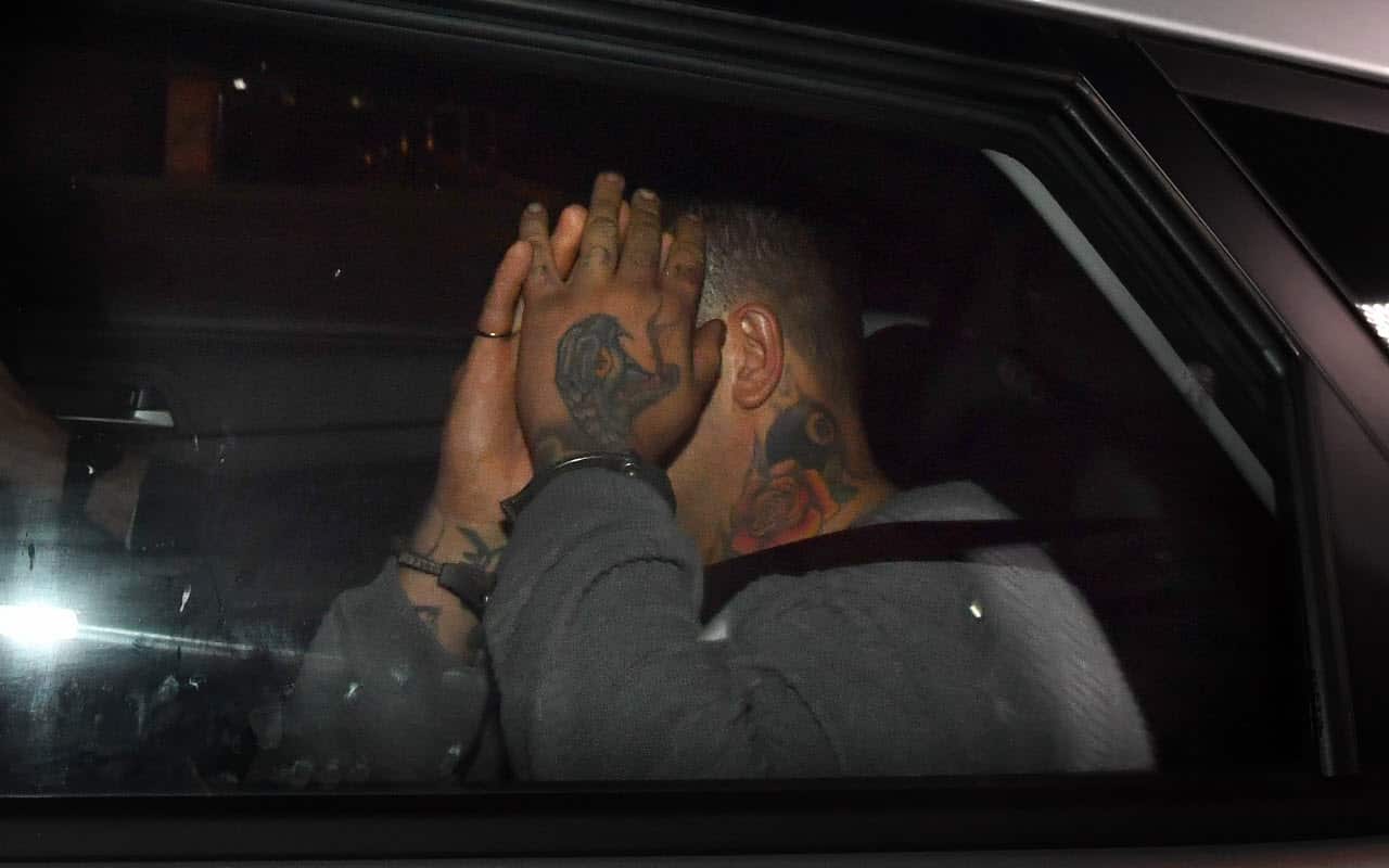 Zlatko Sikorsky is seen in a police vehicle arriving to Maroochydore Police Station, Queensland, Saturday, June 30
