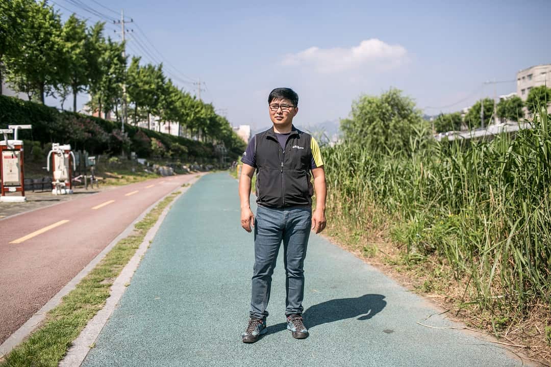 Kim Du-young, an official in a union for freelance television workers, in Seoul, South Korea.