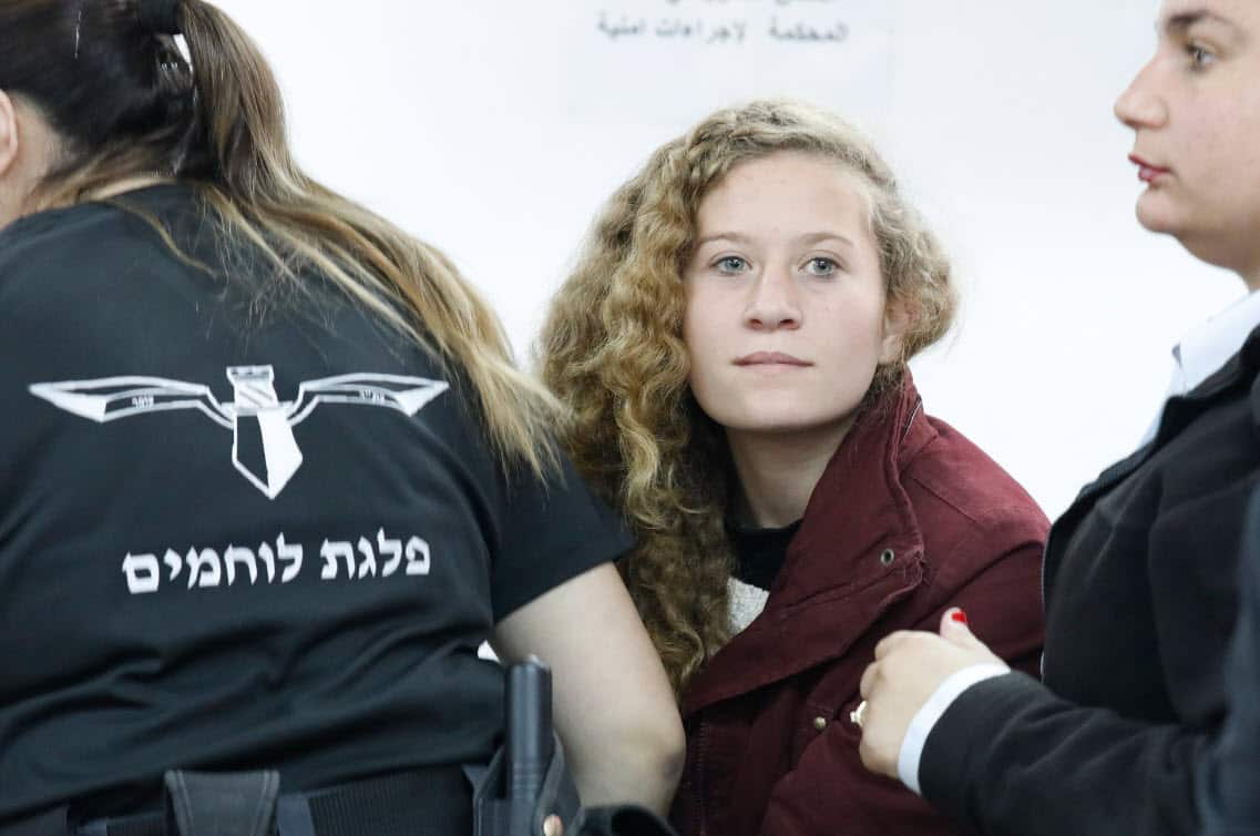 17 year old Palestinian Ahed Tamimi is one of three females who will remain in custody for slapping Israeli soldiers. 