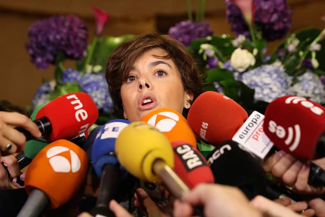 Spanish Deputy Prime Minister, Soraya Saenz de Santamaria.