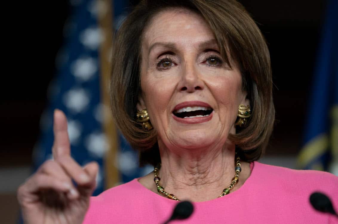 The top Democrat described Mr Trump's behaviour as a 'temper tantrum'.