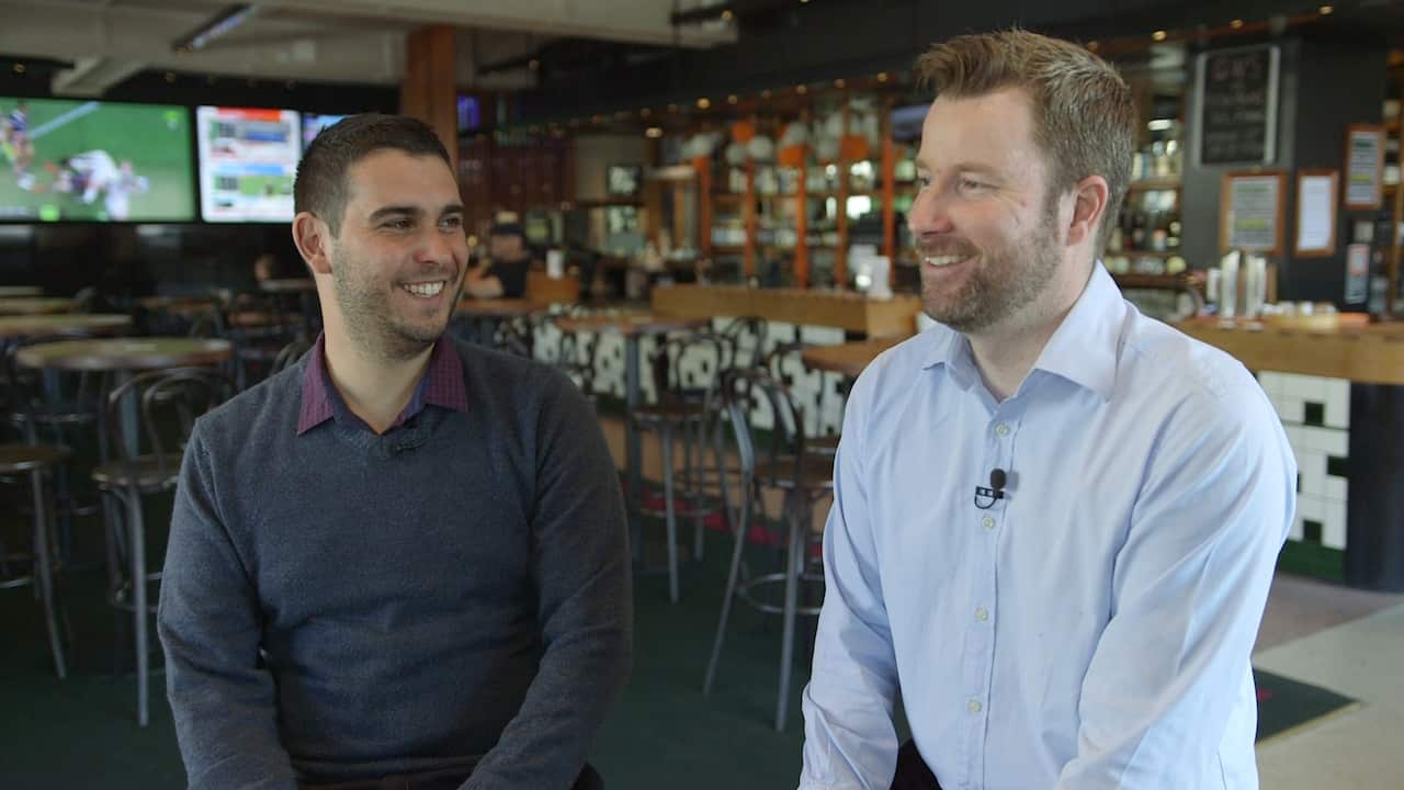 Daniel Giorelando (left) and Patrick Galloway (right), founders of Sportsyear.