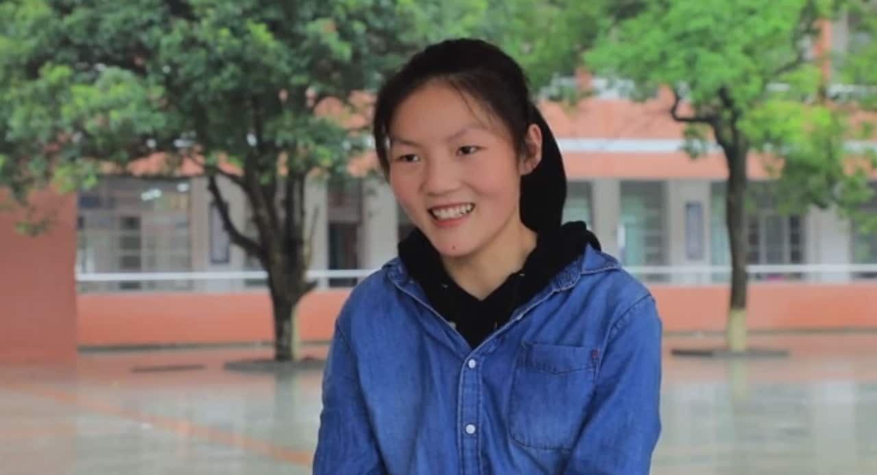 High school student Han Li says she hasn't been late to school once this year.