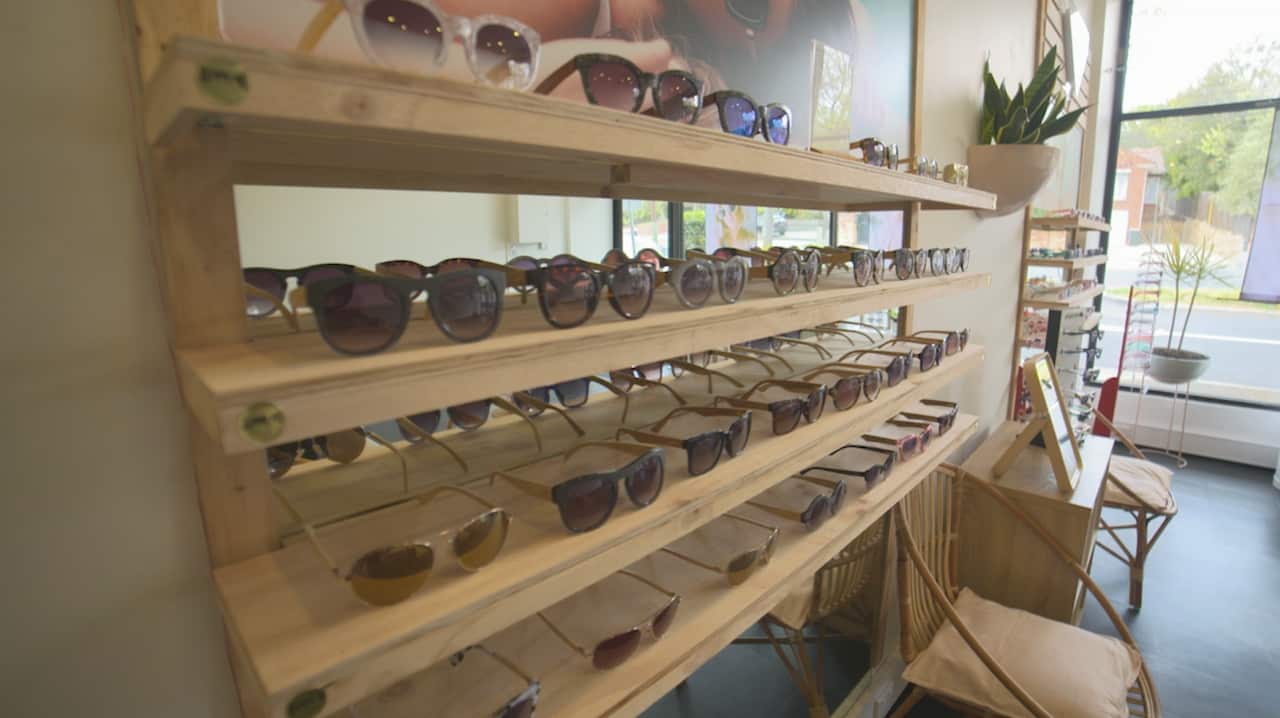 Sticks & Sparrow sunglasses range.